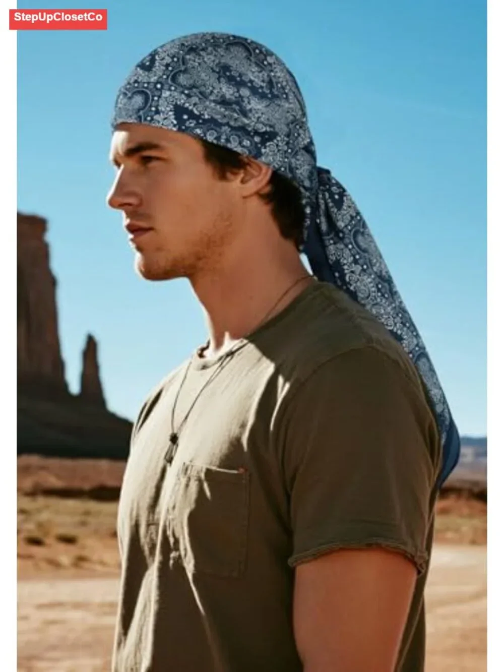 Extra Large Oversize Western Wild Rag Scarf Bandana Cowboy Neckerchief Shawl XL